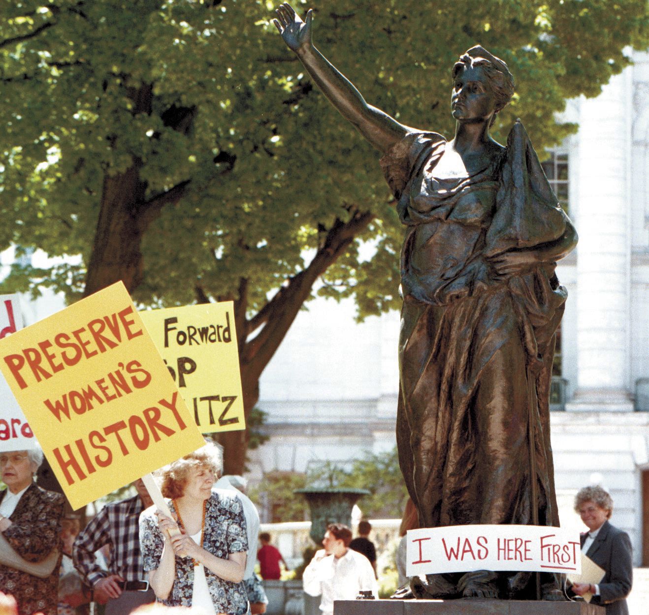 Standing with women